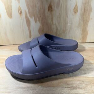 OOFOS Lilac Slide Sandals Women’s Size 9